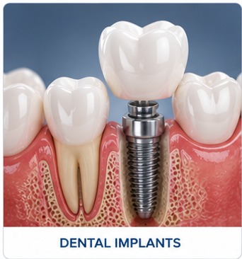 Dental Implants dental treatment illustration