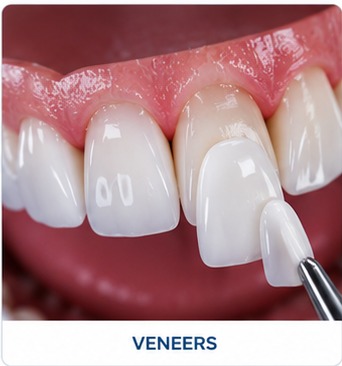 Veneers dental treatment illustration